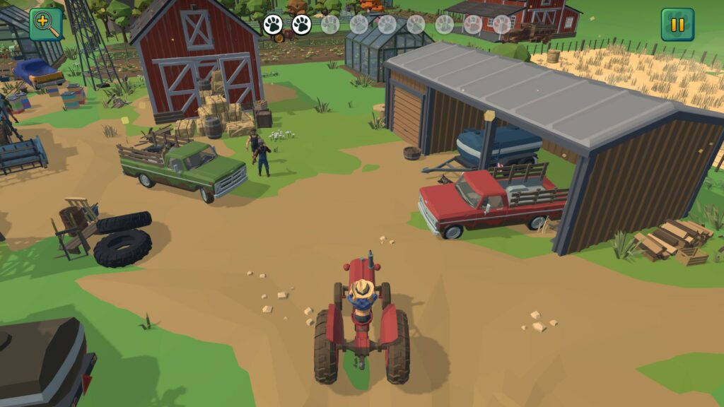 Tractor tours on the farm in Where's Fido?